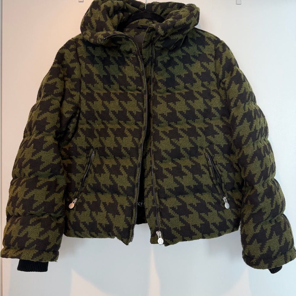 Perfect Moment Houndstooth Wool Ski Coat LIKE NEW